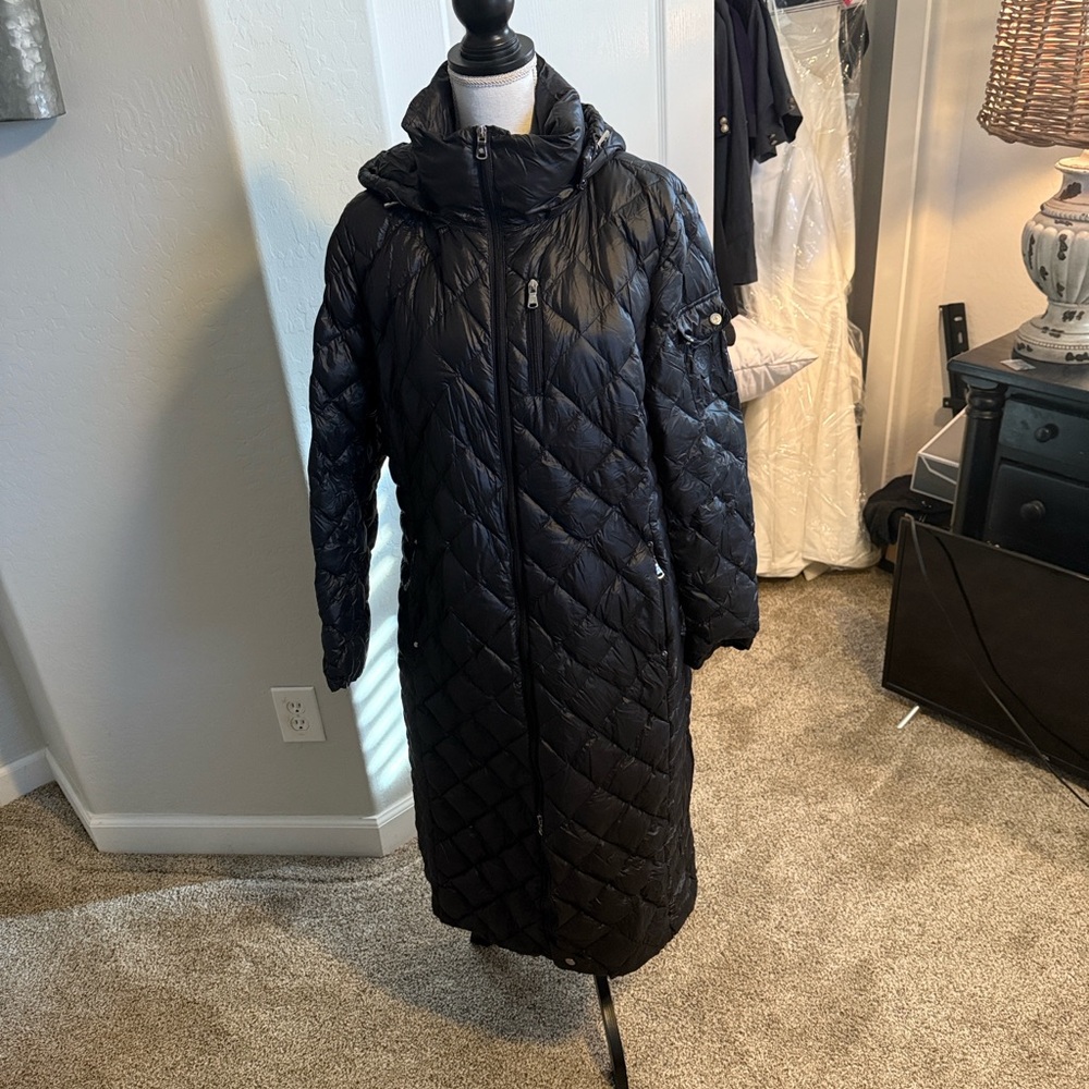 Lauren Ralph Lauren Packable Down Puffer Quilted Long Coat Women's Size XL